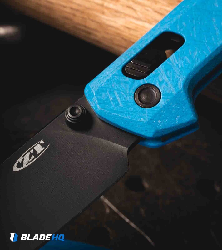Zero Tolerance 0117 DuraLock Knife Blue Glass Fiber (3.3" Black MagnaCut)